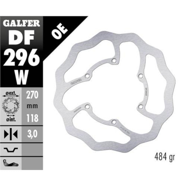 Disque de frein avant Yamaha YZ 125-250-450 >2022 Galfer