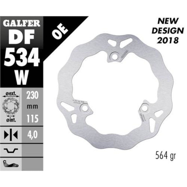 Disco de freno delantero Yamaha N-Max 125/150 >2015 Galfer DF534W