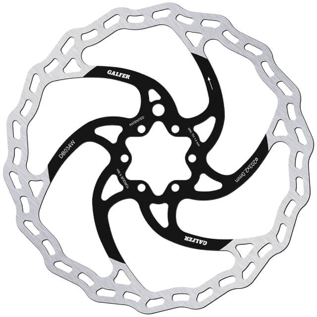 Disco de freno Bici d=203x2mm / 6 tornillos Galfer Wave Bike DB034W