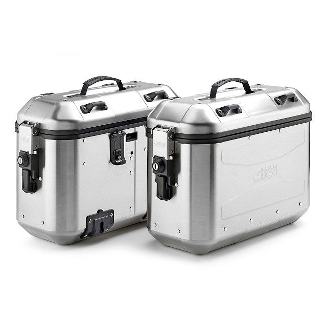 Maletas laterales DLMK36 Trekker Dolomiti 36 Litros Givi - aluminio DLMK36APACK2