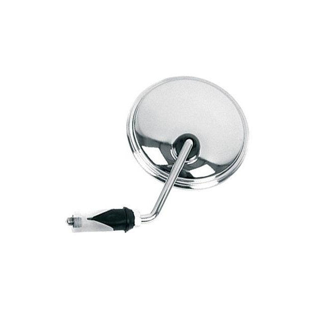 Rearview mirrors left round grip 105mm Vparts - chrome