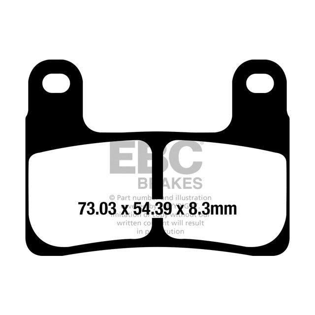 Pastillas de freno delanteras BMW S 1000 / R 1250 EBC HH - sinterizadas FA724HH