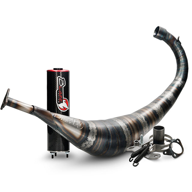 Échappement Blaze Racing 50-70cc Derbi Senda - carbone