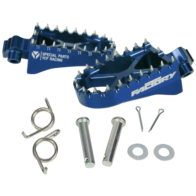 Estriberas aluminio CNC Pitbike YCF Factory