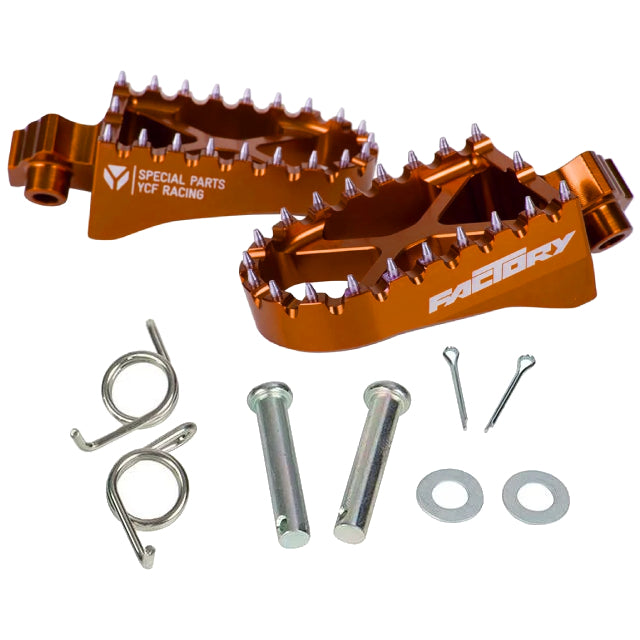 Estriberas aluminio CNC Pitbike YCF Factory