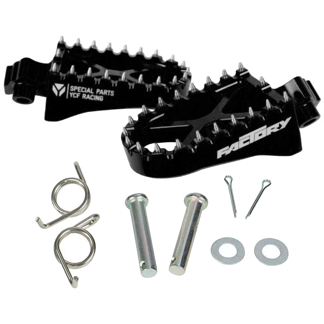 Estriberas aluminio CNC Pitbike YCF Factory