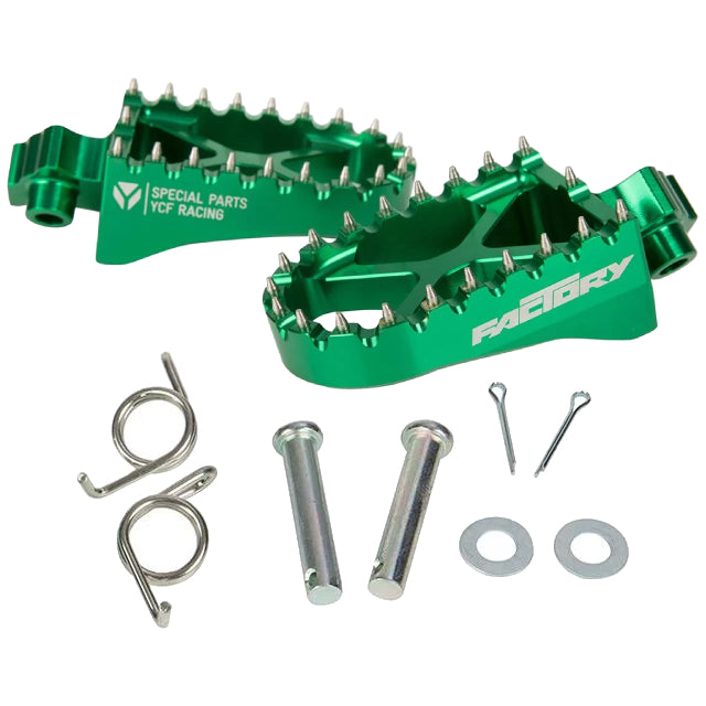 Estriberas aluminio CNC Pitbike YCF Factory