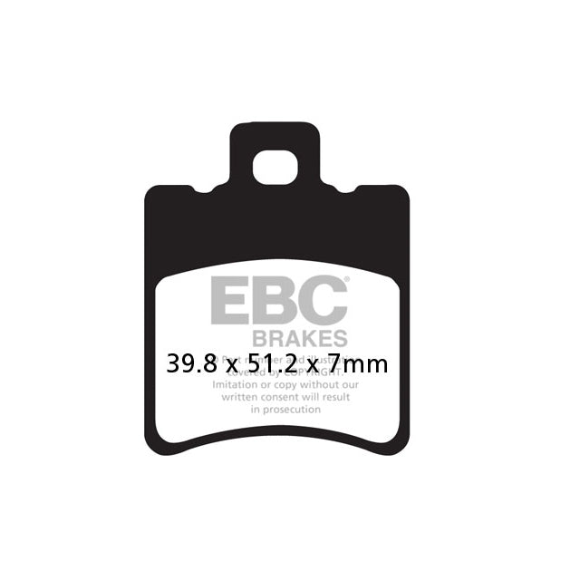 Front brake pads Yamaha Jog 50 RR EBC - organic