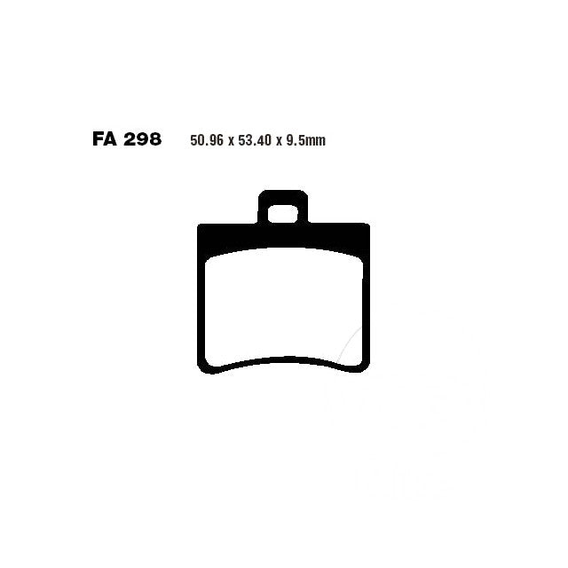 Pastillas de freno trasera Aprilia arrecife 125/200/250 >2004 EBC - orgánicas FA298
