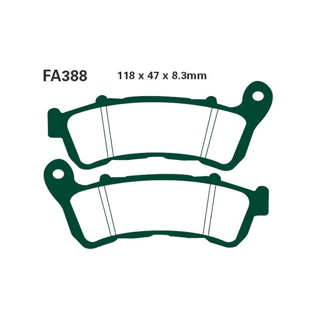 Pastillas de freno delanteras Honda Hornet CB 600 F 2008 EBC HH - sinterizadas FA388HH