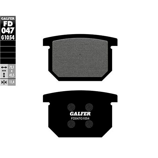 Pastillas de freno Suzuki GS 500/550/650/750/850 Galfer - semi-metal FD047G1054