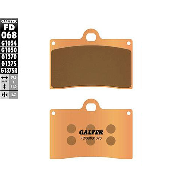 Pastillas de freno Gas Gas SM 125/450 >2005 Galfer - sinterizadas FD068G1370