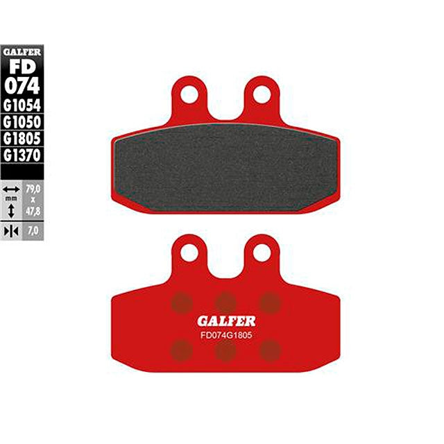 Pastillas de freno Yamaha DT 125 LC >1987 Galfer - trial FD074G1805