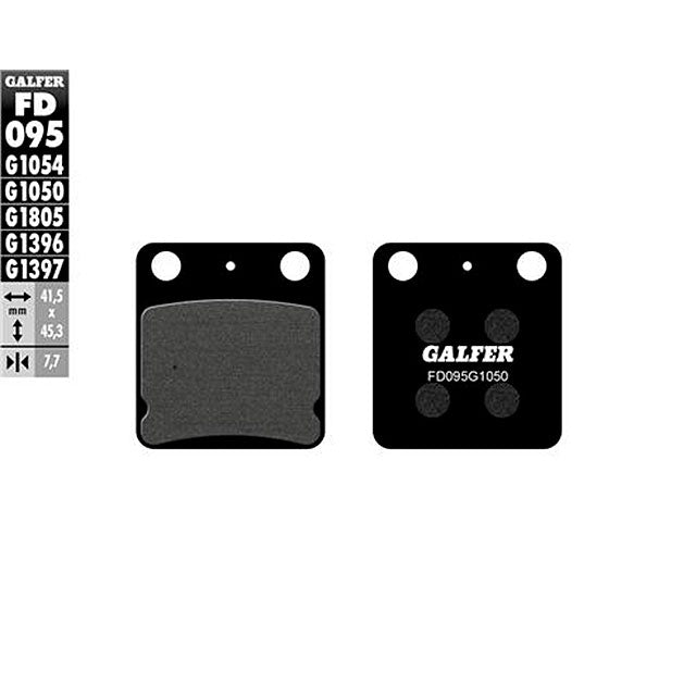Pastillas de freno traseras Kawasaki KX 65 05-23 Galfer - semi-metal FD095G1050