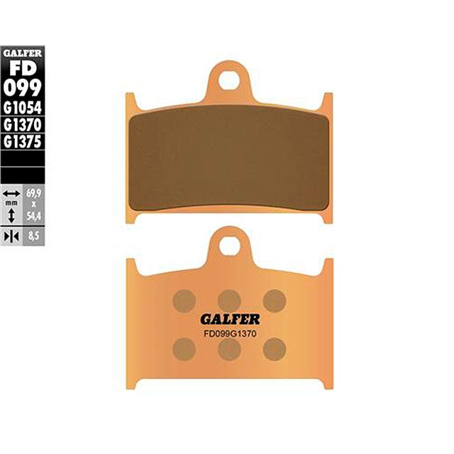 Pastillas de freno Suzuki GSX 600/750 R-RR >1989 Galfer - sinterizadas FD099G1370