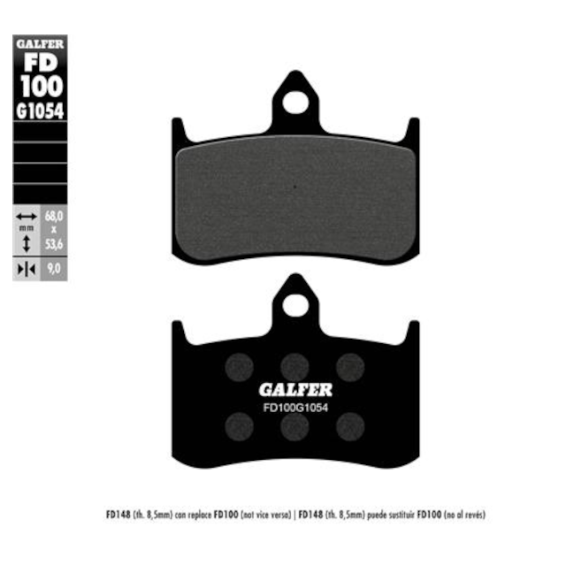 Pastillas de freno Honda NSR 250 R 88-92 Galfer - semi-metal FD100G1054