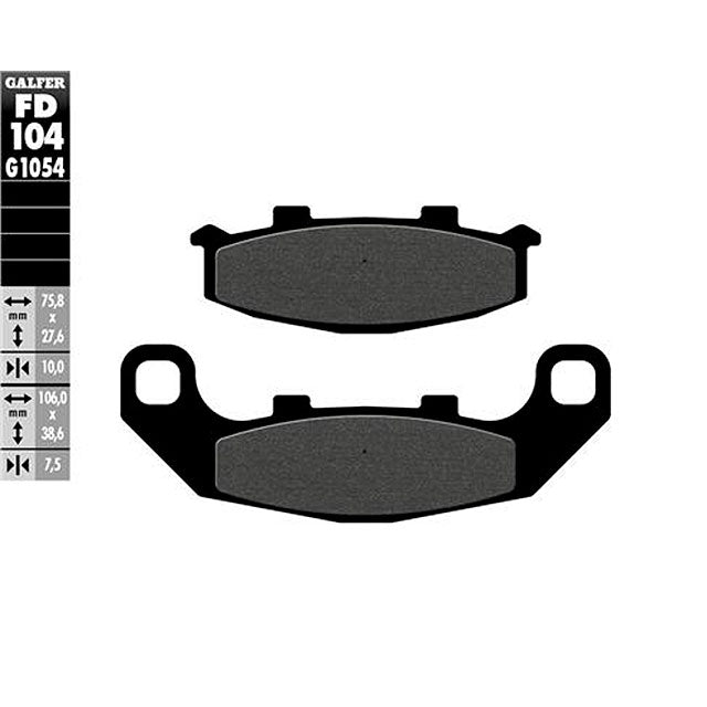 Pastillas de freno Kawasaki GPZ 500 S >1993 Galfer FD104G1054