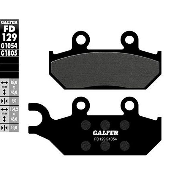 Pastillas de freno Yamaha XT 600 E >1990 Galfer - semi-metal FD129G1054