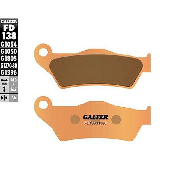 Plaquettes de frein Aprilia RX 125 08-12 Galfer - frittées