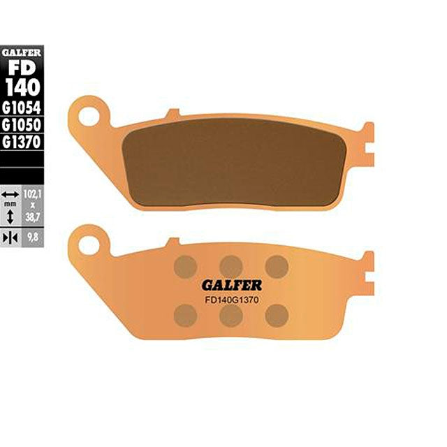 Pastillas de freno Daelim Roadwin 125 R FI >2011 Galfer - sinterizadas FD140G1370