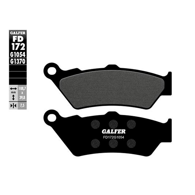 Pastillas de freno BMW R 1200/1250 R/RS Galfer - semi-metal