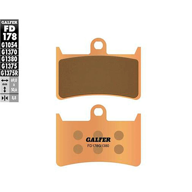 Pastillas de freno Yamaha MT-09 13-20 Galfer - sinterizadas scooter FD178G1380