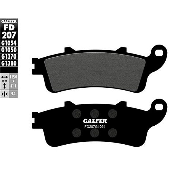 Pastillas de freno Honda Foresight FES 250 >1997 Galfer - semi-metal FD207G1054