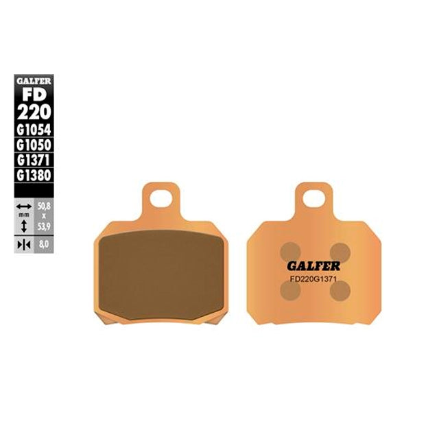 Aprilia RS 50 >2007 brake pads Galfer - sintered