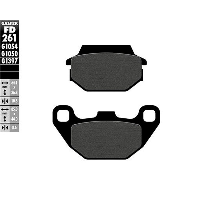 Pastillas de freno Kymco Agility 125 09-17 Galfer FD261G1050