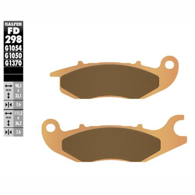 Plaquettes de frein Honda CBR 125 R >2004 Galfer - frittées