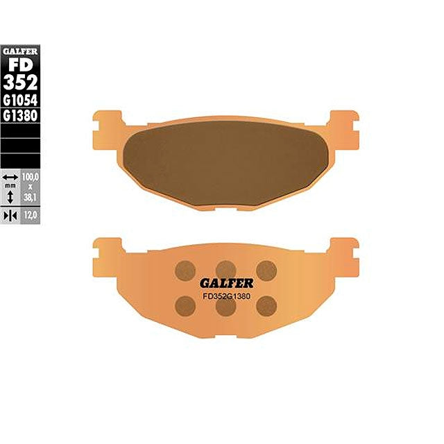 Pastillas de freno traseras Yamaha T-Max 04-11 Galfer - sinterizadas
