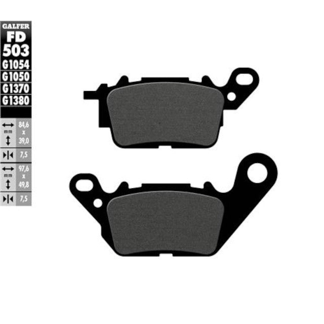 Pastillas de freno delanteras Yamaha N-Max 125/150 >2015 Galfer - semi-metal FD503G1054