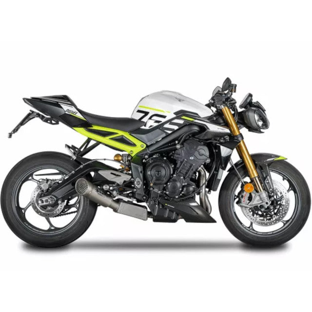 Escape GRID-O Spark Exhaust Triumph Street Triple 765 R ABS 23-24 - titanium
