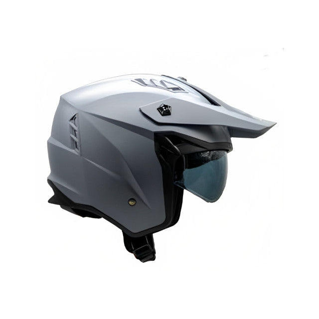 Capacete Trial Unik Pluton DV - cinzento mate