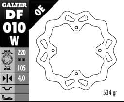 Disco de freno trasero Wave Honda NX 650 Dominator 93-01 Galfer