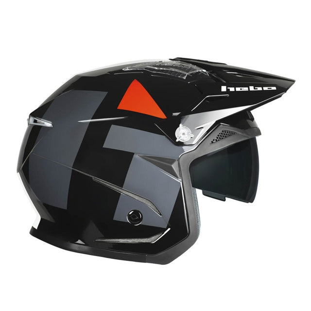 Casco Trial Hebo Zone 5 H-Type - negro