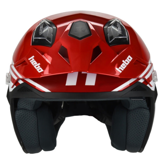 Casco trial Hebo Zone 5 Air Line - rojo