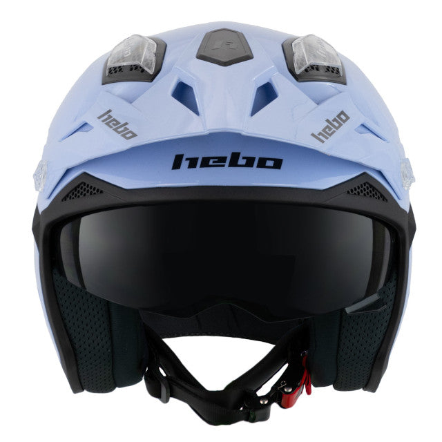 Casco trial Hebo Zone 5 monocolor - azul