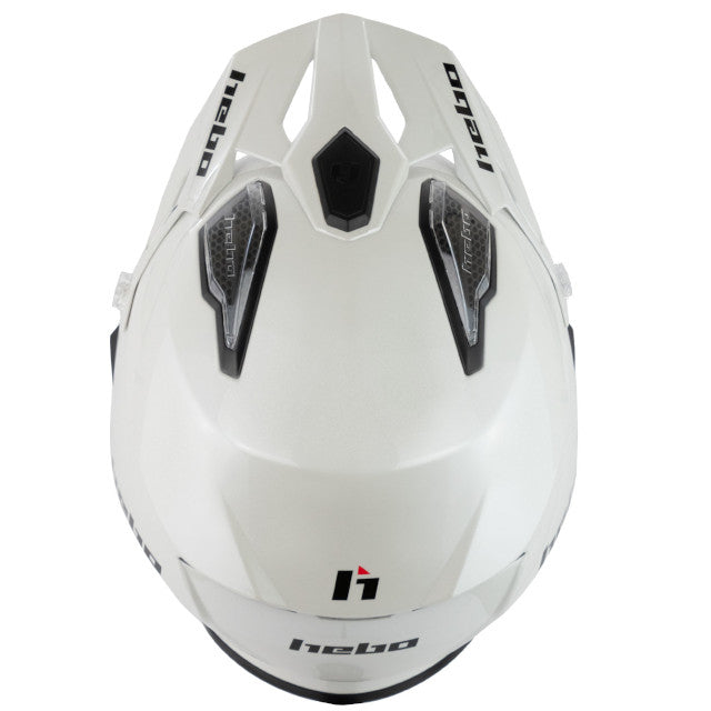 Casco trial Hebo Zone 5 monocolor - blanco
