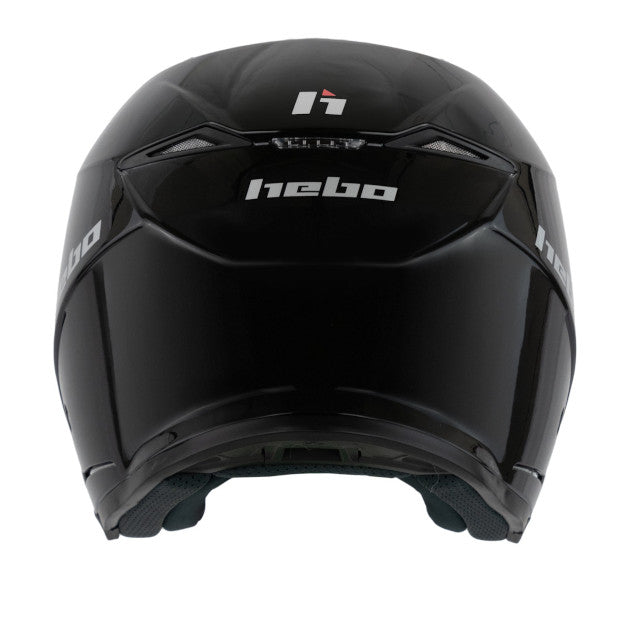 Casco trial Hebo Zone 5 monocolor - negro brillo