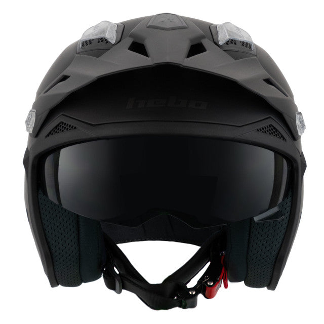 Casco trial Hebo Zone 5 monocolor - negro mate