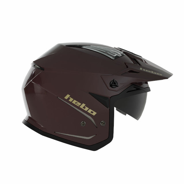 Casco trial Hebo Zone 5 Line - granate
