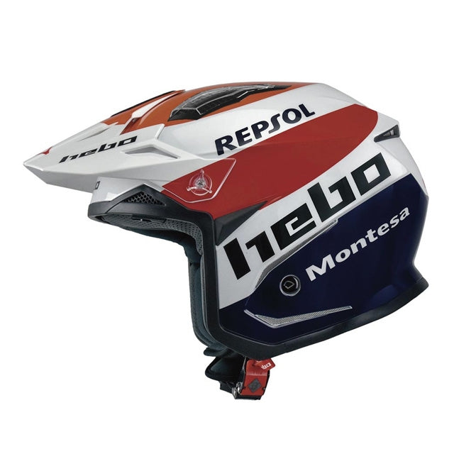 Casco trial Hebo Zone 5 Air Montesa Team III - blanco