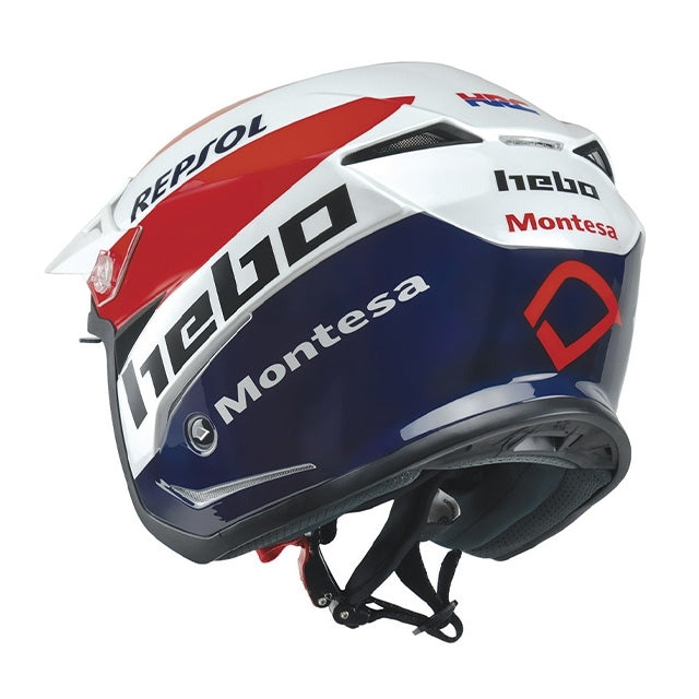 Casco trial Hebo Zone 5 Air Montesa Team III - blanco