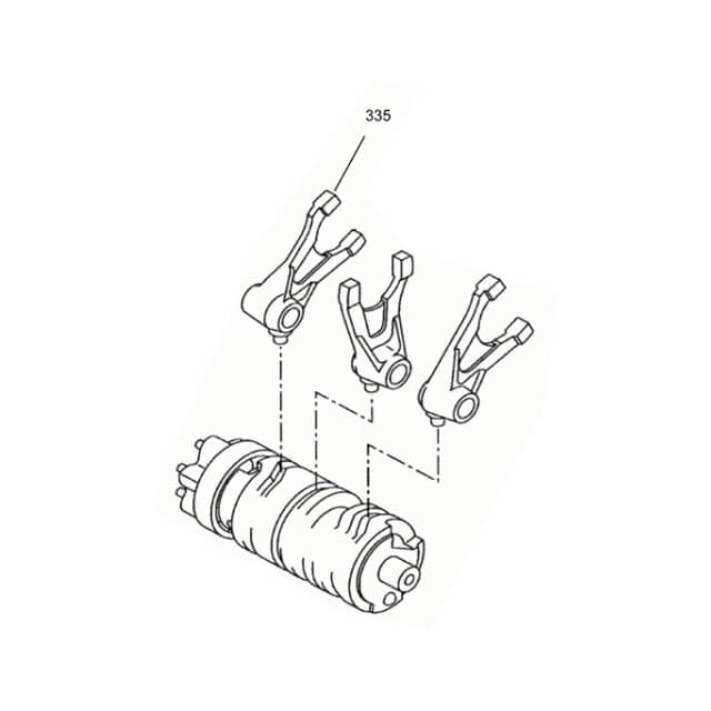 Horquilla selectora de cambio 3ª WR9 Rieju RS3/Marathon 125 0/226.010.0004
