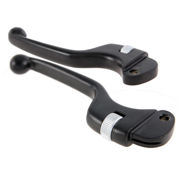 Adjustable levers set Vespa Primavera/Super/SL/200 SIP - Black