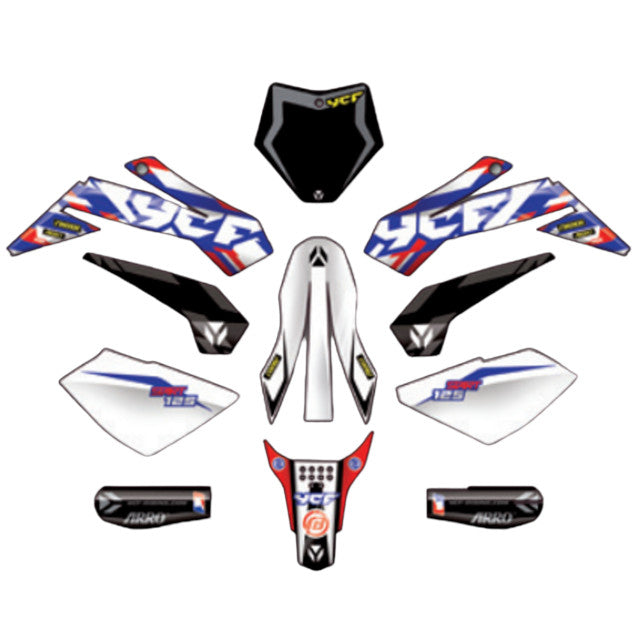 Kit de adhesivos completo YCF Start F125 2024 KD1252024