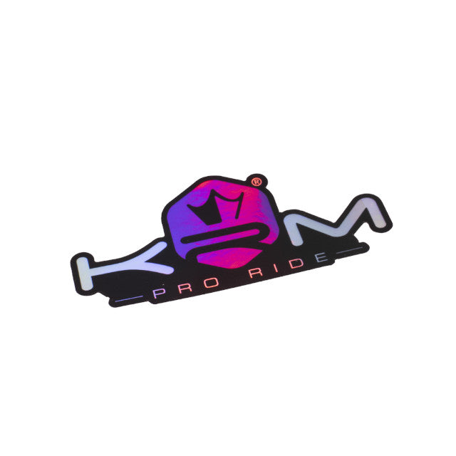 KRM Pro Ride Holographic Sticker 8x4cm