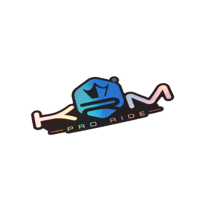 KRM Pro Ride Holographic Sticker 8x4cm