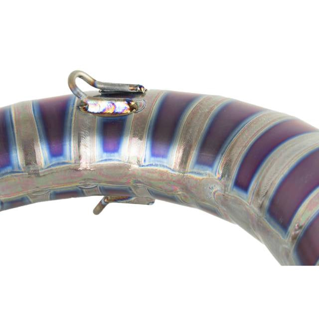 Titanium violet exhaust scarf KRM Minarelli AM6 80-90cc